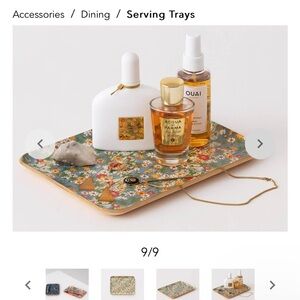 EQ3 ditzy floral fika floral trays very boho for make up table or desk NEW